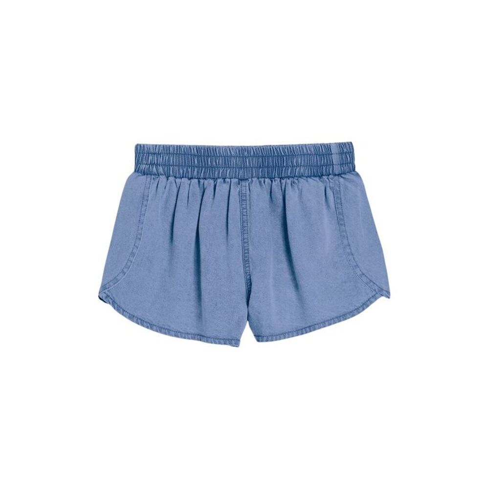 Tractr Girls  Jeans Dolphin Hem Pull-On Short, Blue
